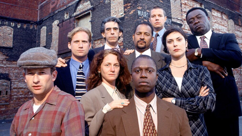 Reed Diamond, Richard Belzer, Clark Johnson, Michelle Forbes, Kyle Secor, Yaphet Kotto, Max Perlich, Melissa Leo, Andre Braugher of 'Homicide: Life on the Street'