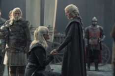 Matt Smith as Daemon Targaryen and Emma D'Arcy as Rhaenyra Targaryen in the 'House of the Dragon' Season 2 finale - 'The Queen Who Ever Was'