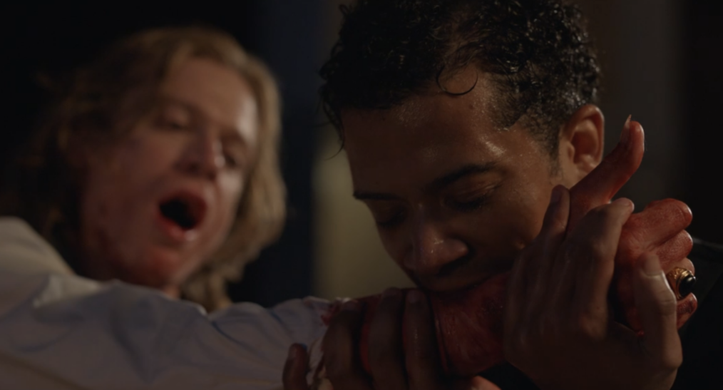 Jacob Anderson and Sam Reid as Louis and Lestat in 'Interview With the Vampire' Season 1 Episode 1