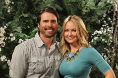 Joshua Morrow and Sharon Case as Nick and Sharon on 'The Young and the Restless'