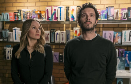 Kristen Bell as Joanne, Adam Brody as Noah in 'Nobody Wants This.'