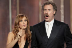 Kristen Wiig & Will Ferrell at the 2024 Golden Globes