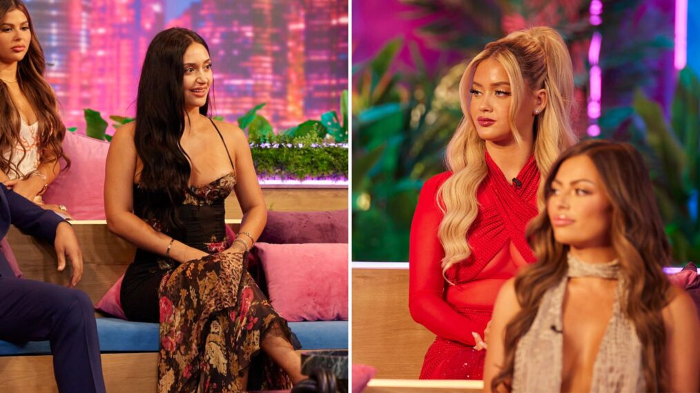 Leah Kateb and Kaylor Martin during the 'Love Island USA' Season 6 reunion