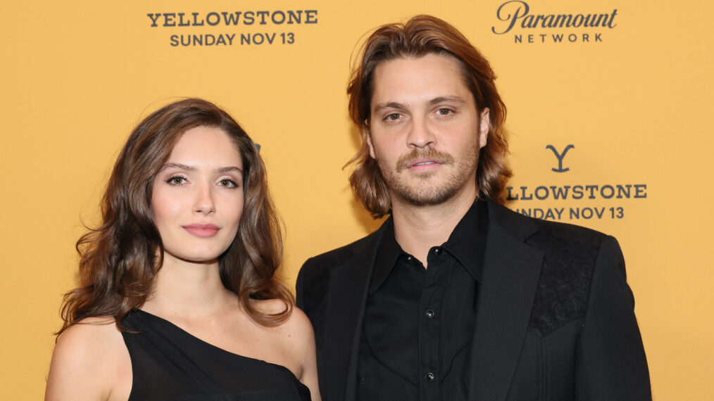 Bianca Rodrigues and Luke Grimes attend Paramount's 