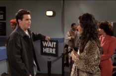 Matthew Perry as Chandler Bing and Maggie Wheeler as Janice Hosenstein in 'Friends'