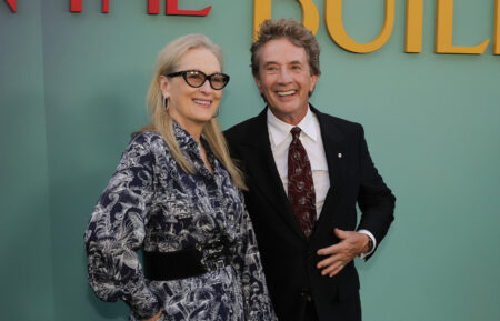 Meryl Streep and Martin Short attend the Season 4 premiere of Hulu's 'Only Murders In The Building' at Paramount Studios on August 22, 2024 in Los Angeles, California.