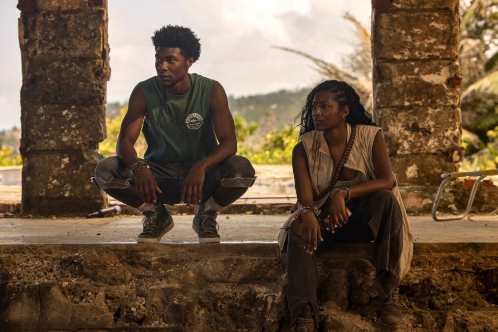 Jonathan Daviss and Carlacia Grant as Pope and Cleo on 'Outer Banks'