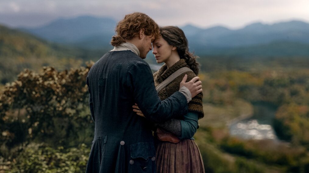 Sam Heughan and Caitriona Balfe in 'Outlander' Season 4