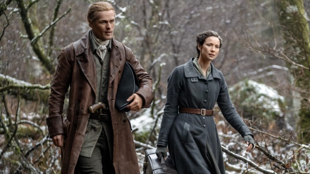 Sam Heughan and Caitriona Balfe in 'Outlander' Season 7, Part 2