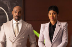 Morris Chestnut and Emayatzy Corinealdi