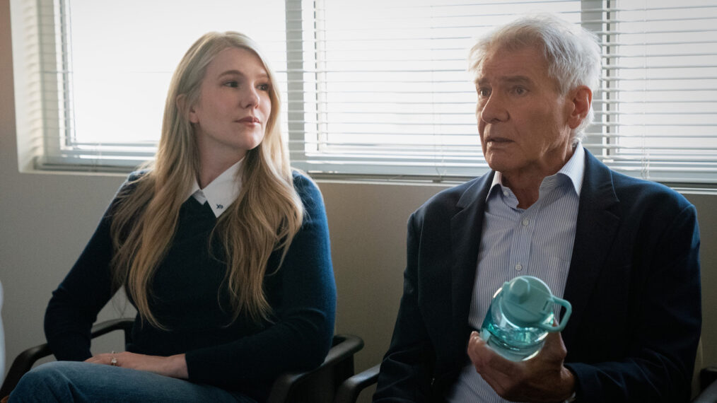 Lily Rabe as Meg and Harrison Ford as Paul in 'Shrinking' Season 1