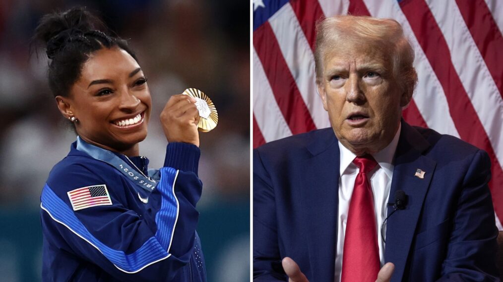 Simone Biles and Donald Trump