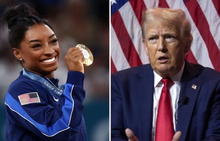 Simone Biles and Donald Trump