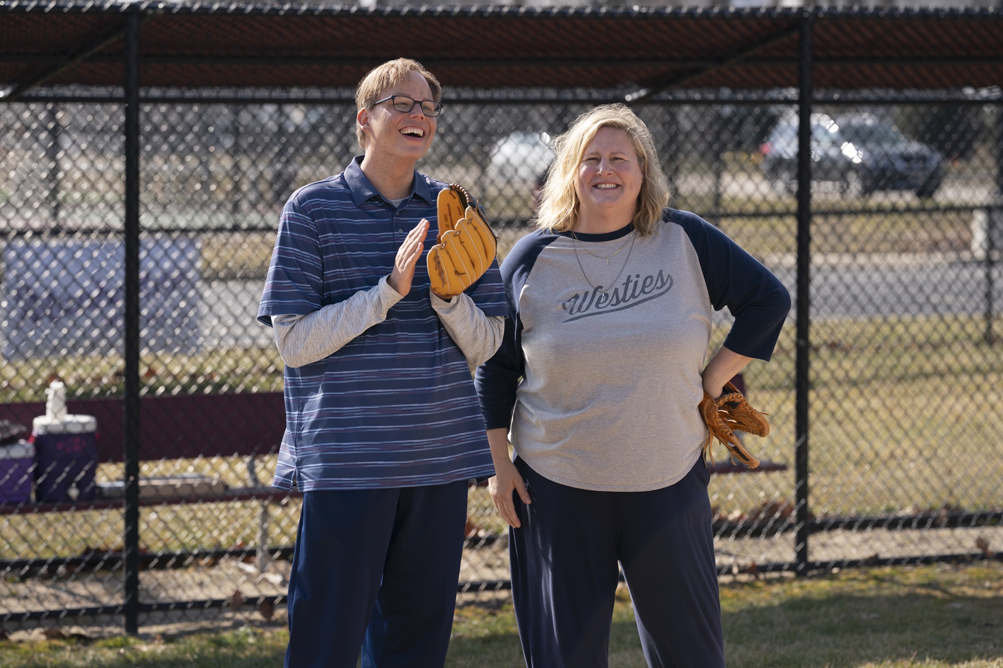 Jeff Hiller and Bridget Everett in 'Somebody Somewhere' Season 3