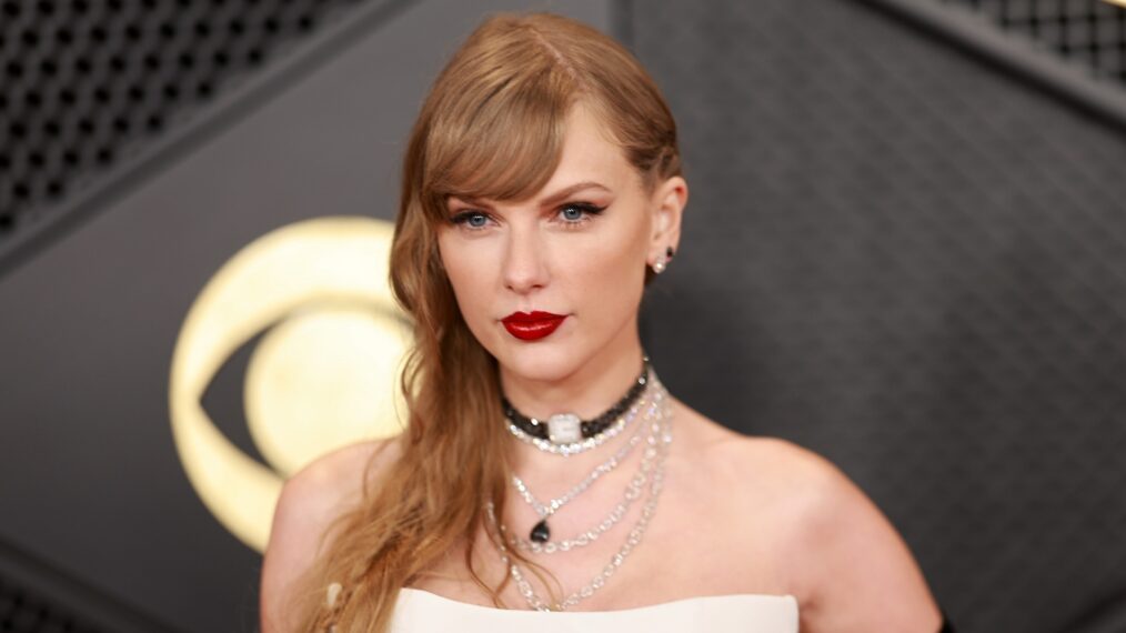 Taylor Swift attends the 66th GRAMMY Awards at Crypto.com Arena on February 04, 2024 in Los Angeles, California