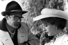 Director Jack Clayton and Deborah Kerr on set of The Innocents, 1961