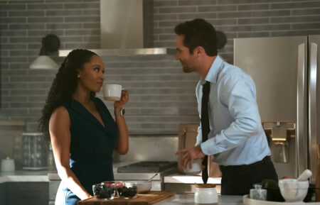 Yaya DaCosta as Andrea Freemann, Manuel Garcia-Rulfo as Mickey Haller in 'The Lincoln Lawyer' Season 3 Episode 3