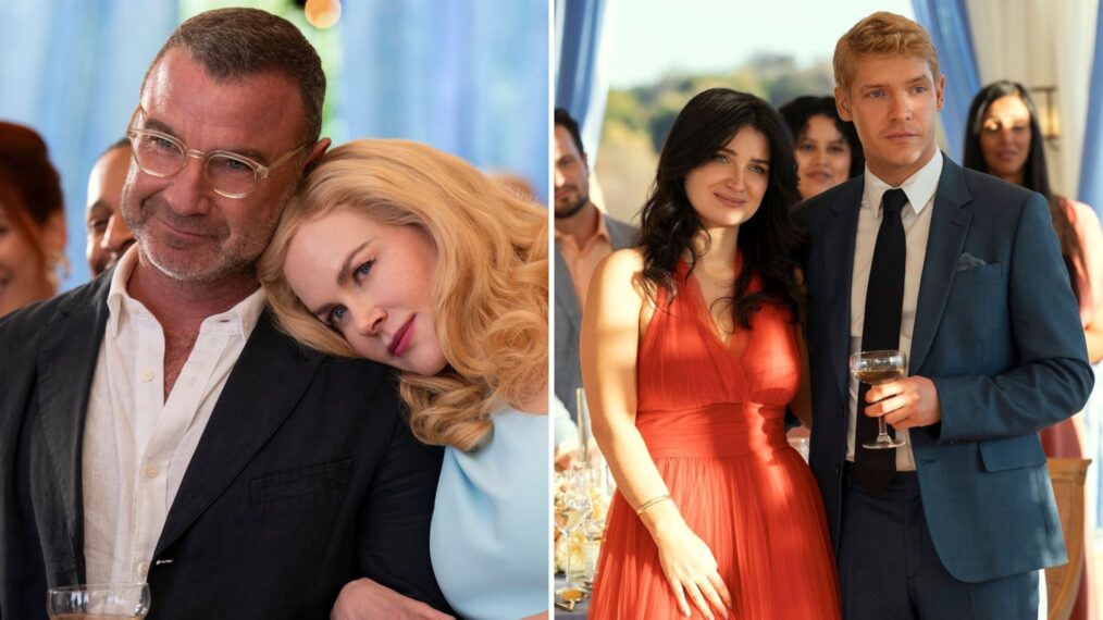 Nicole Kidman and Liev Schrieber, Eve Hewson and Billy Howle in 'The Perfect Couple'