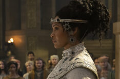 Cynthia Addai-Robinson as Queen Regent Míriel in 'The Lord of the Rings: The Rings of Power' Season 2 Episode 3