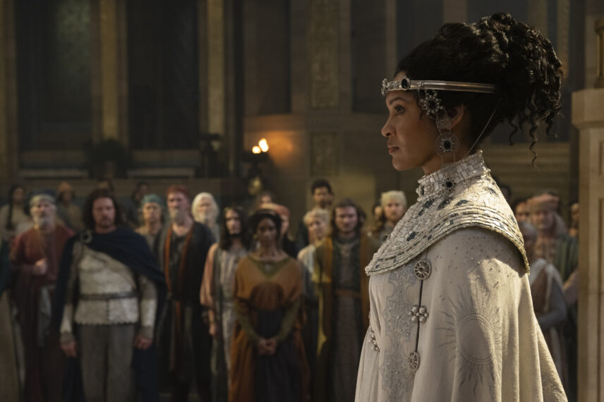 Cynthia Addai-Robinson as Queen Regent Míriel in 'The Lord of the Rings: The Rings of Power' Season 2 Episode 3