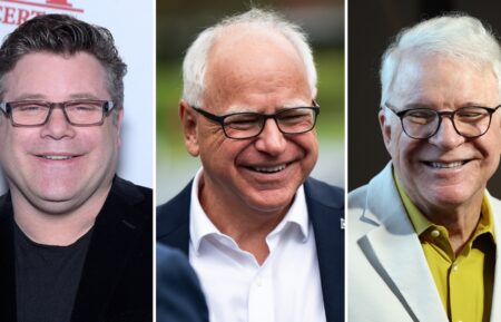 Sean Astin (L), Tim Walz (C), Steve Martin (R)