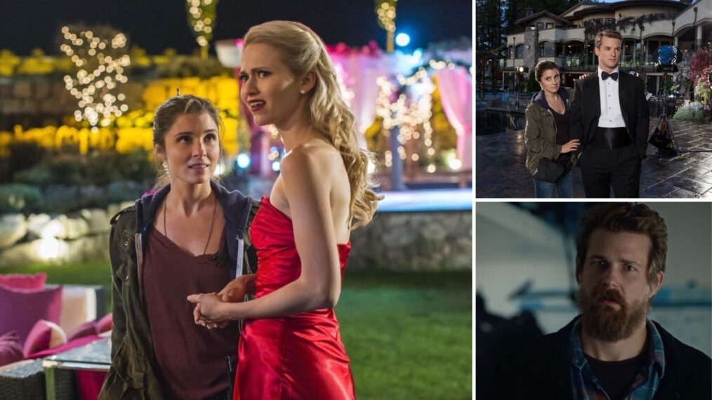 Shiri Appleby and Johanna Braddy; Shiri Appleby and Freddi Stroma; and Josh Kelly on 'UnREAL'