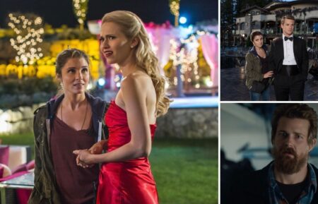 Shiri Appleby and Johanna Braddy; Shiri Appleby and Freddi Stroma; and Josh Kelly on 'UnREAL'