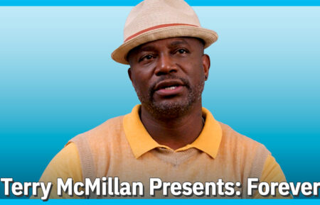 Taye Diggs promoting 'Terry McMillan Presents: Forever.'