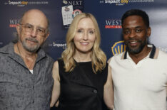 Richard Schiff, Janel Moloney, and Dulé Hill at WBTV's “Inside The West Wing” 25th Anniversary Panel