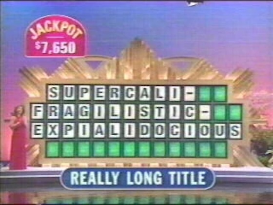 Wheel of Fortune puzzle