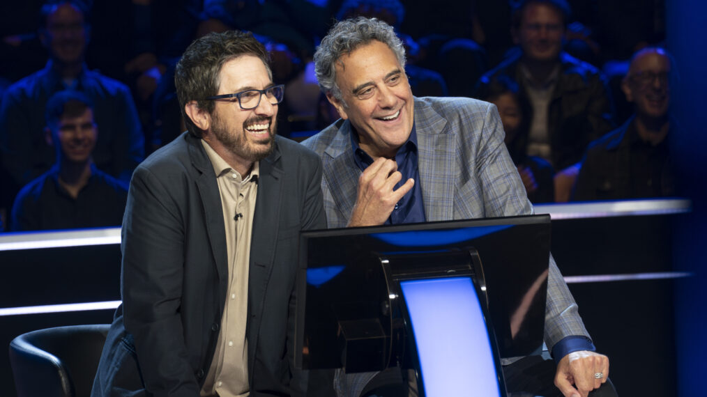 Ray Romano and Brad Garrett play 'Who Wants to Be a Millionaire'