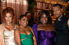 'Abbott Elementary's Lisa Ann Walter, Quinta Brunson, Raven Goodwin, and Tyler James Williams at Disney's 2024 Emmys afterparty