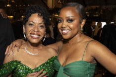 'The Bear' Emmy-winner Liza Colon-Hayas and Quinta Brunson at Disney's 2024 Emmys afterparty