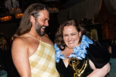 Jonathan van Ness and Jessica Gunning at Netflix's 2024 Emmys afterparty