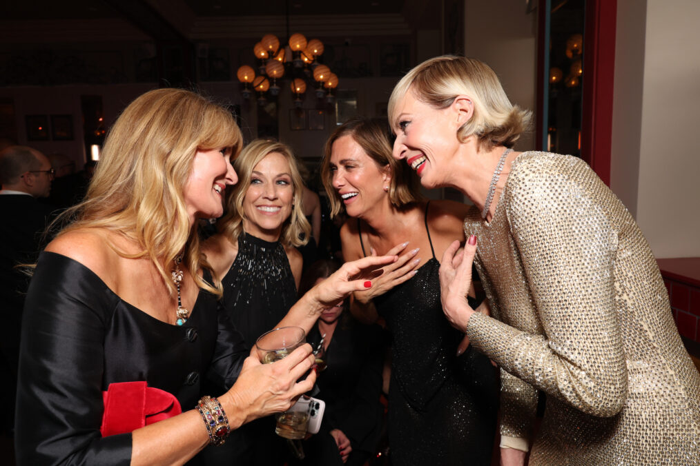 Laura Dern, Sheryl Crow, Kristen Wiig, and Allison Janney attend the Apple TV+ Emmy Awards 2024 post ceremony reception at Mother Wolf on September 15, 2024 in Los Angeles, California.