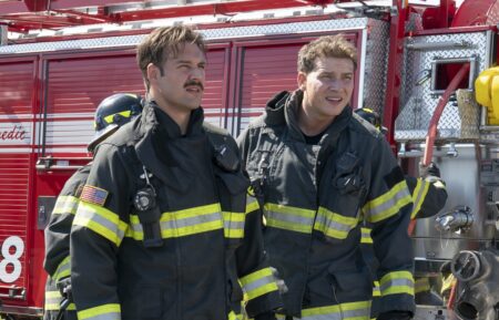 Ryan Guzman as Eddie, Oliver Stark as Buck — '9-1-1' Season 8 Premiere 