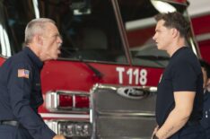 Brian Thompson as Gerrard, Oliver Stark as Buck — '9-1-1' Season 8 Premiere 'Buzzkill'