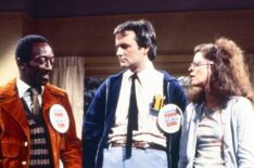 Garrett Morris, Bill Murray, and Gilda Radner in the SNL sketch 'The Nerds'