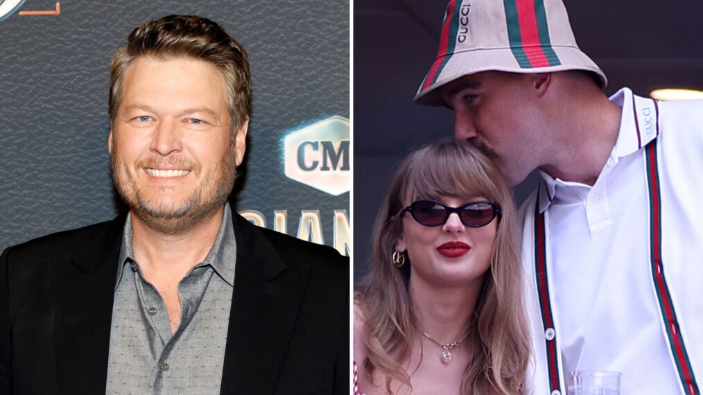 Blake Shelton Talks Taylor Swift and Travis Kelce Getting ‘Married’ on ‘Pat McAfee Show’