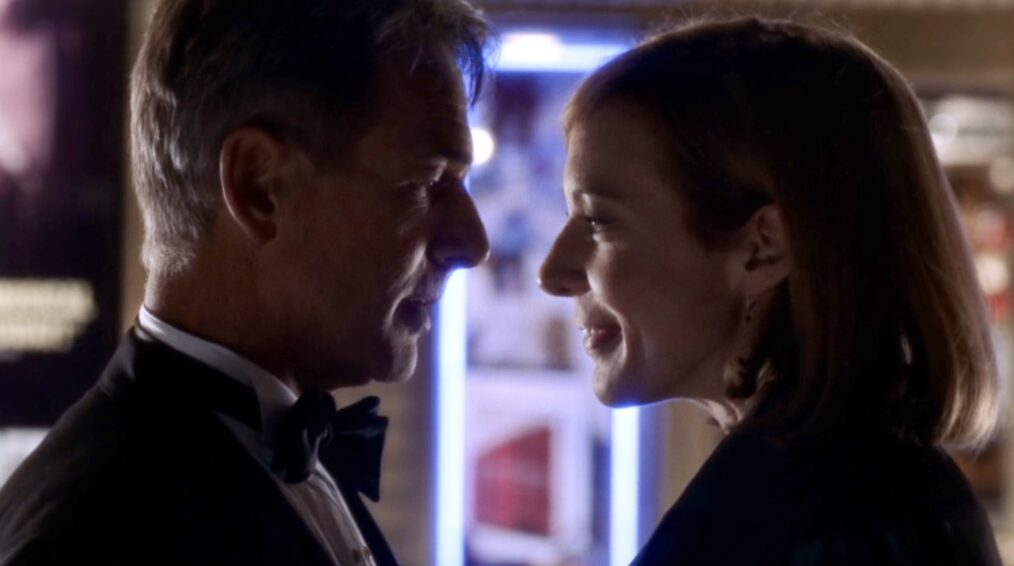 Mark Harmon and Alison Janney as CJ and Simon on 'The West Wing'