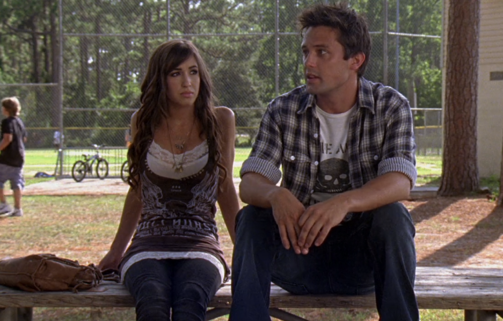 Stephen Colletti as Chase and Kate Voegele as Mia on 'One Tree Hill'