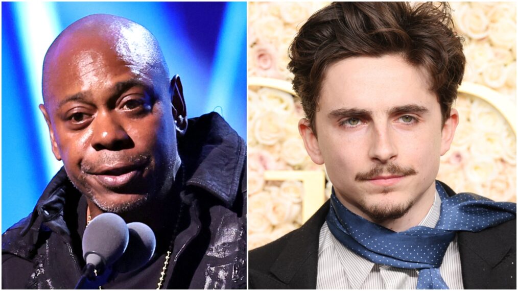 Dave Chappelle and Timothee Chalamet