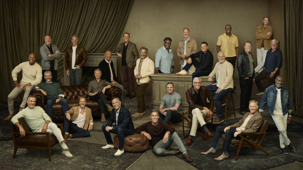 THE GOLDEN BACHELORETTE - Disney’s “The Golden Bachelorette” stars Jonathan, Pascal, Pablo, Gregg, Jordan, David, Charles, R.J., Gil, Michael, Bill, Guy, Chock, Gary, Keith, Ken, Bob, Mark, Charles, Jack, Dan, Kim, Christopher, and Thomas.