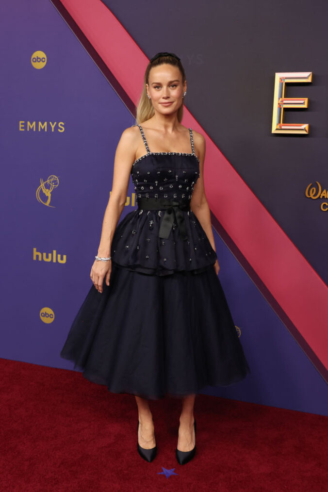 Brie Larson attends the 76th Primetime Emmy Awards at Peacock Theater on September 15, 2024 in Los Angeles, California.