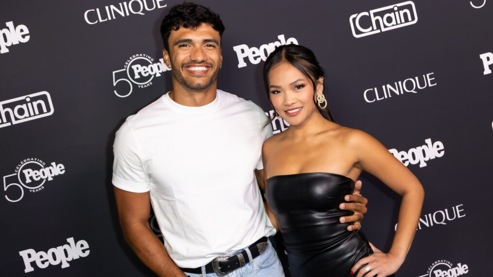 Jonathon Johnson and Jenn Tran attend the People + Chain Celebrate People Magazine's 50th Anniversary event at Chain House on September 13, 2024 in Los Angeles, California.