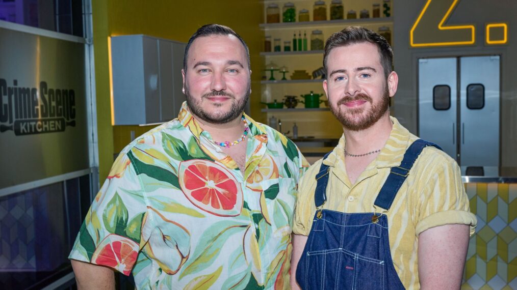 CRIME SCENE KITCHEN: L-R: Contestants Janusz and Deiron. CR/ FOX. ©2024 FOX Media LLC.