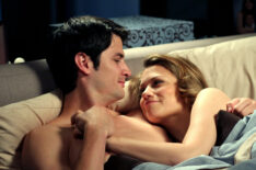 James Lafferty as Nathan and Bethany Joy Lenz as Haley on 'One Tree Hill'