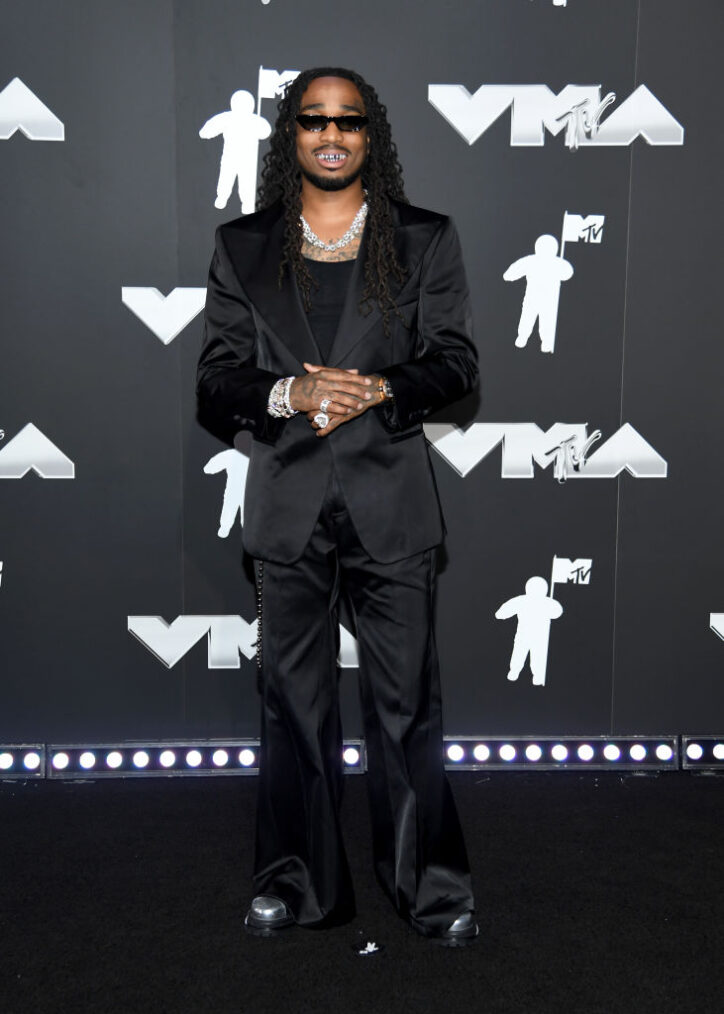 ELMONT, NEW YORK - SEPTEMBER 11: Quavo attends the 2024 MTV Video Music Awards at UBS Arena on September 11, 2024 in Elmont, New York. (Photo by Noam Galai/Getty Images for MTV)