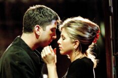 David Schwimmer as Ross, Jennifer Aniston as Rachel on 'Friends'