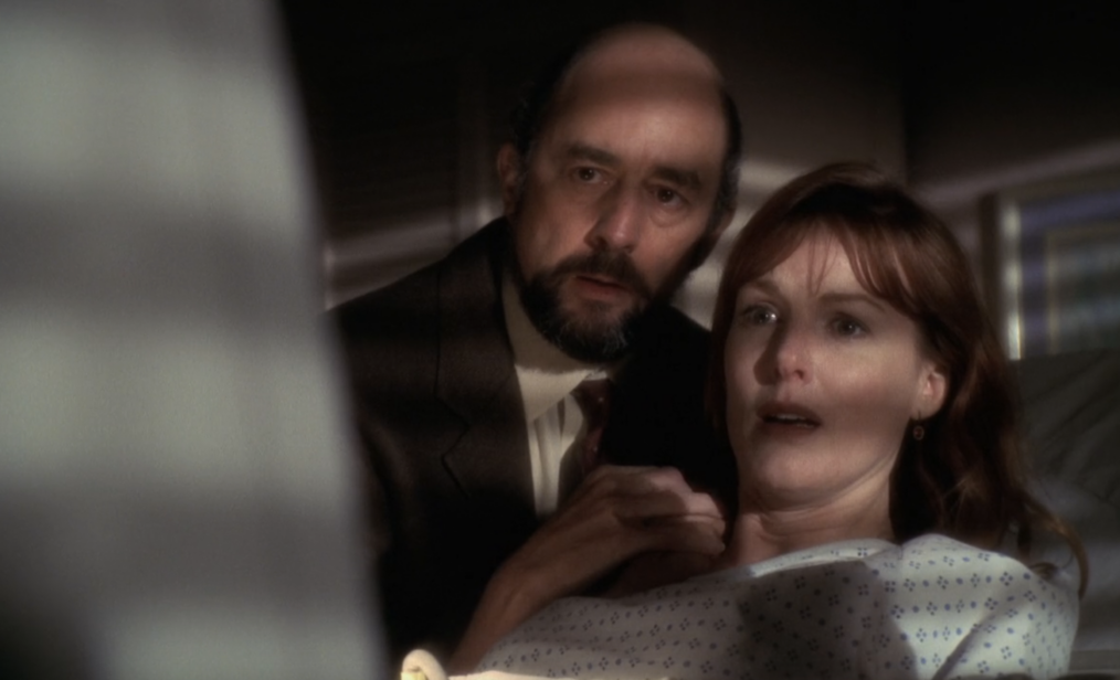 Richard Schiff and Kathleen York as Toby and Andy on 'The West Wing'